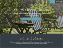 Tablet Screenshot of cotswold-inns-hotels.co.uk